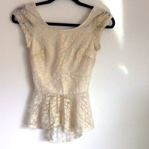 Gold Lace Top